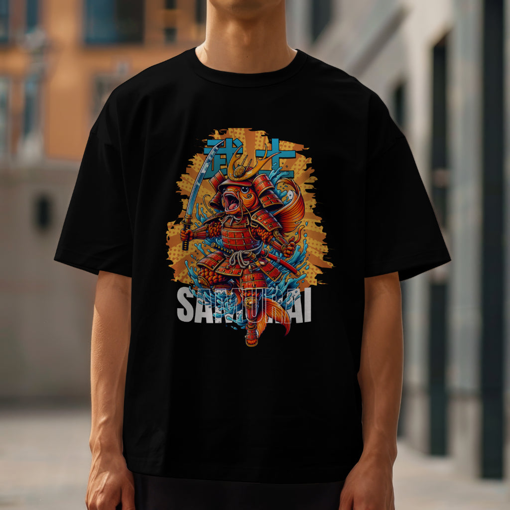 Koi Samurai Men's Oversized T-Shirt