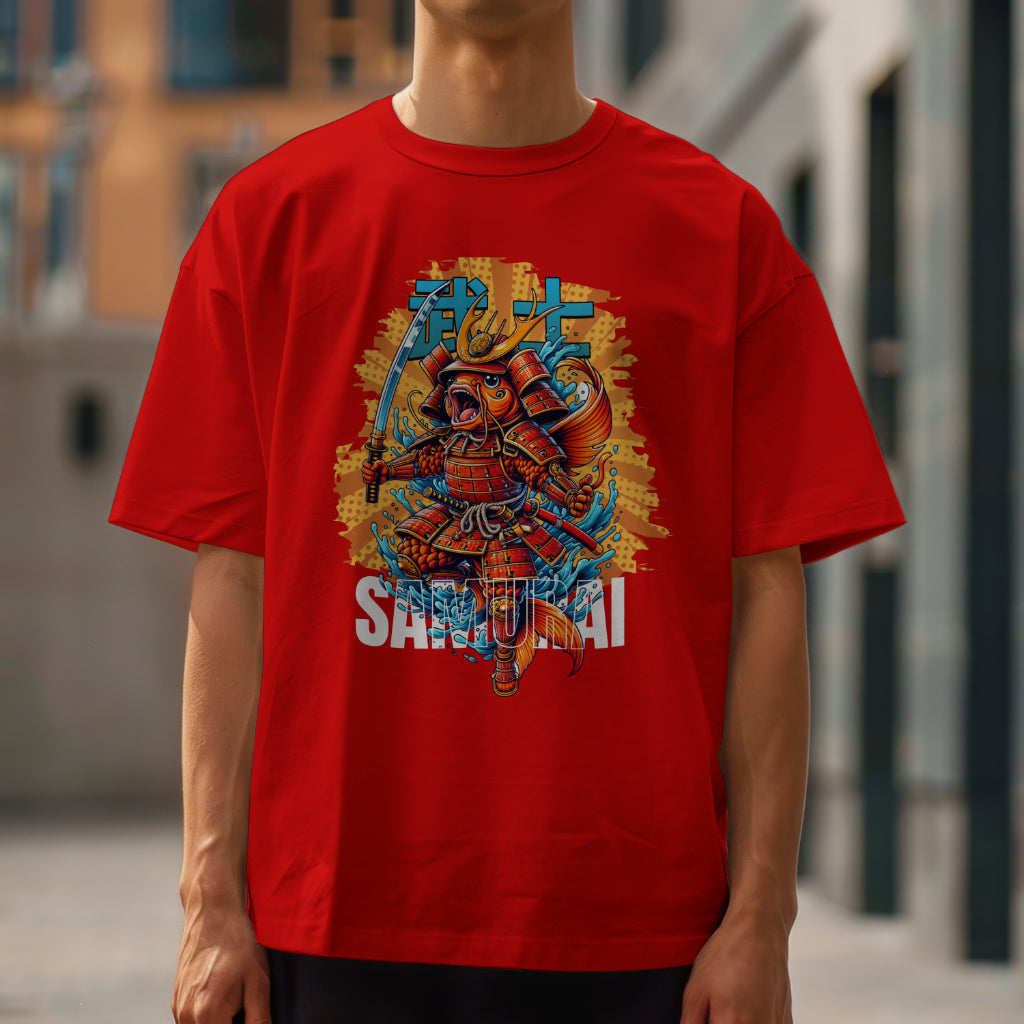 Koi Samurai Men's Oversized T-Shirt