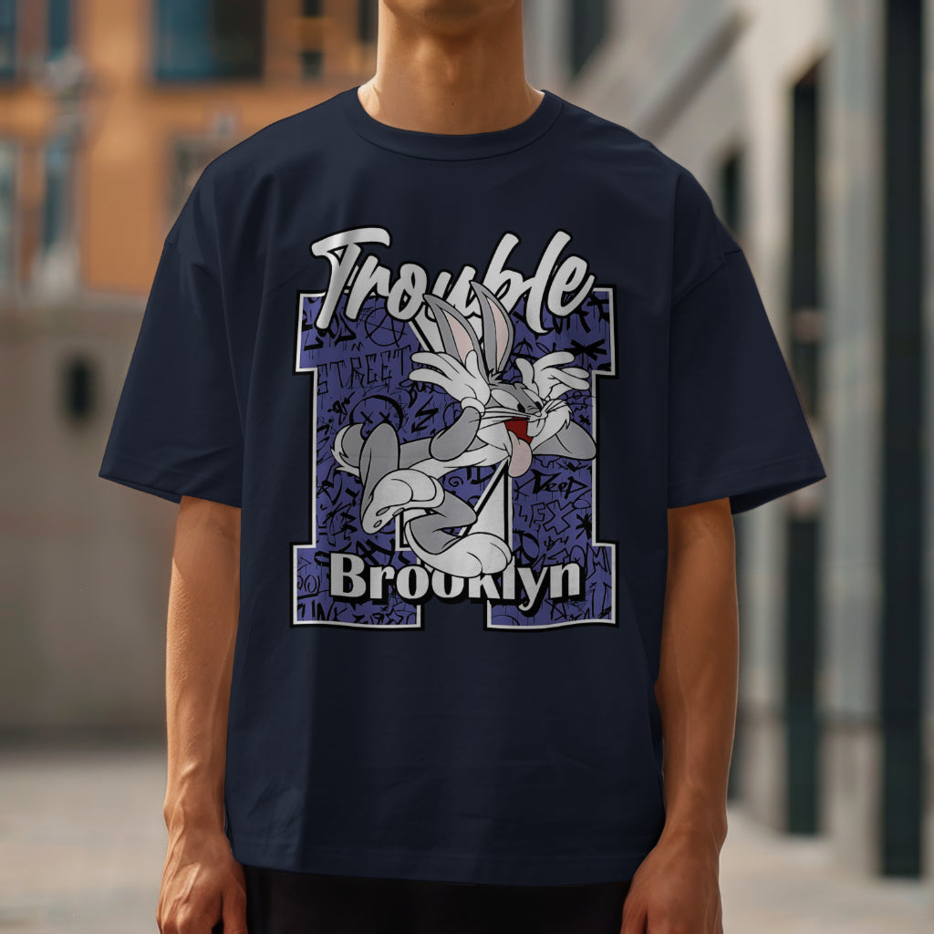 Trouble Men's Oversized T-Shirt