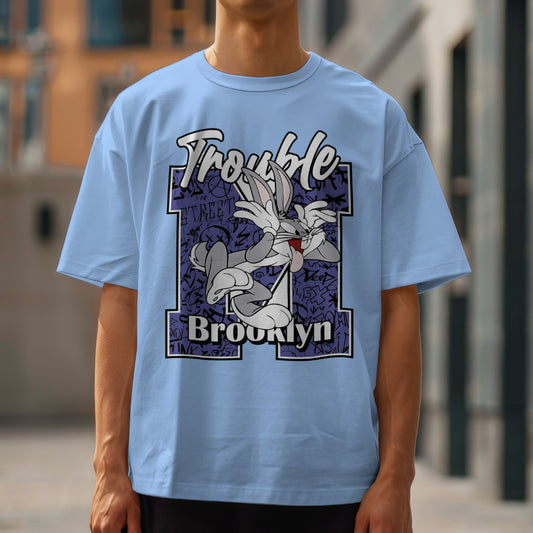 Trouble Men's Oversized T-Shirt